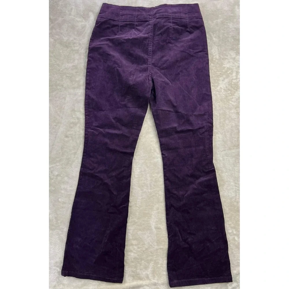 New The Children's Place Girls Midnight Plum Corduroy Flare Pants Size 16 NWT